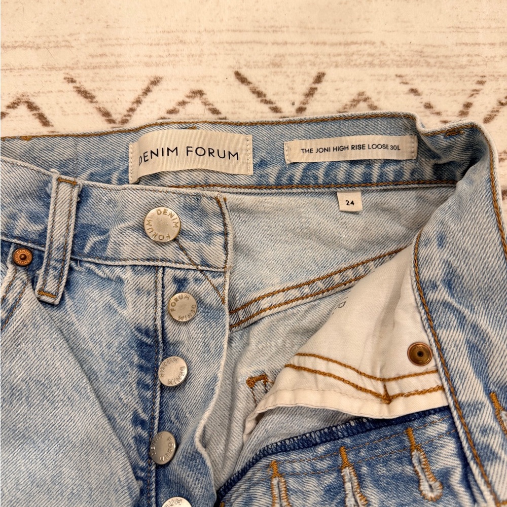 Denim Forum High Rise Jeans - Classic Blue